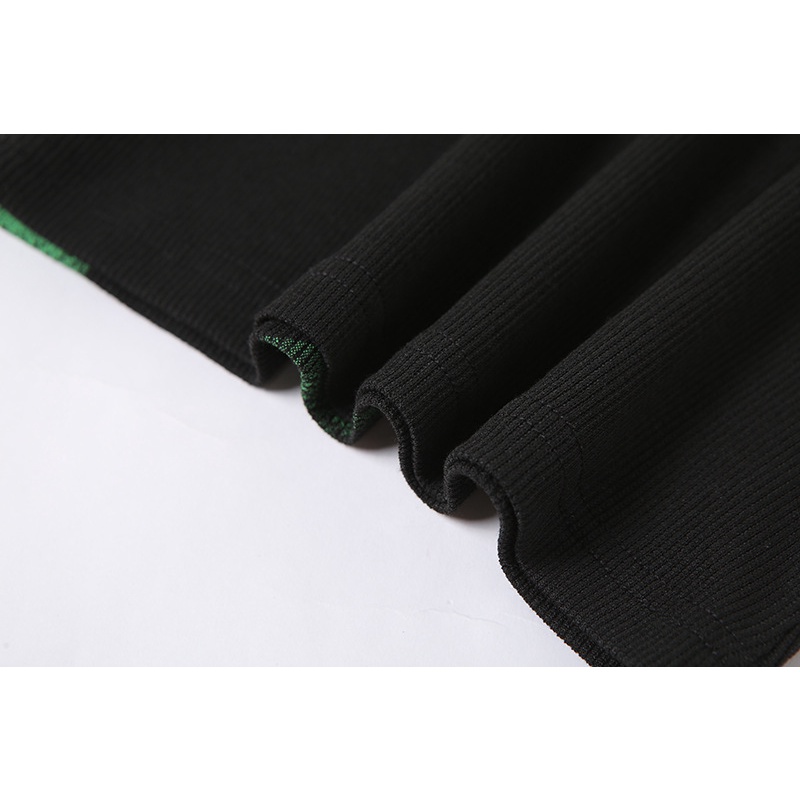 Áo ống dáng ôm in họa tiết màu tương phản thời trang cho nữ