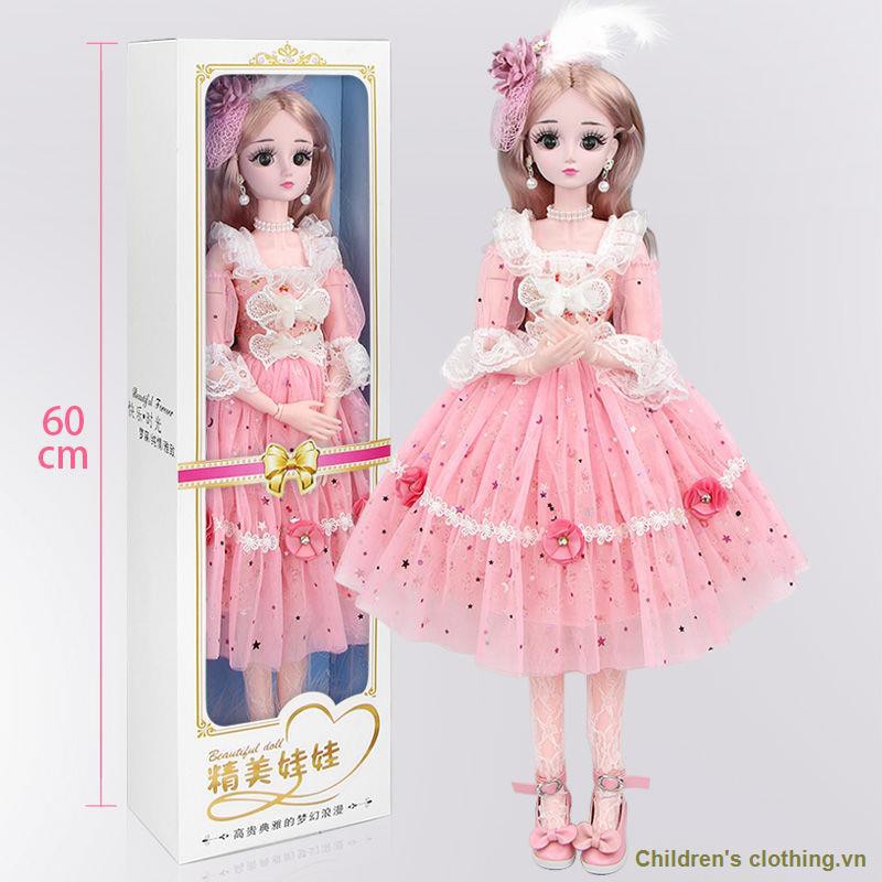 Búp Bê Công Chúa Barbie 60cm Kèm Quần Áo Xinh Xắn Đáng Yêu Cho Bé Gái