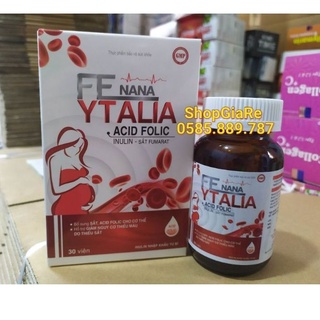 Fe Nana Ytalia bổ sung sắt và acid folic, giảm thiếu máu do thiếu sắt, hỗ trợ quá trình tạo máu