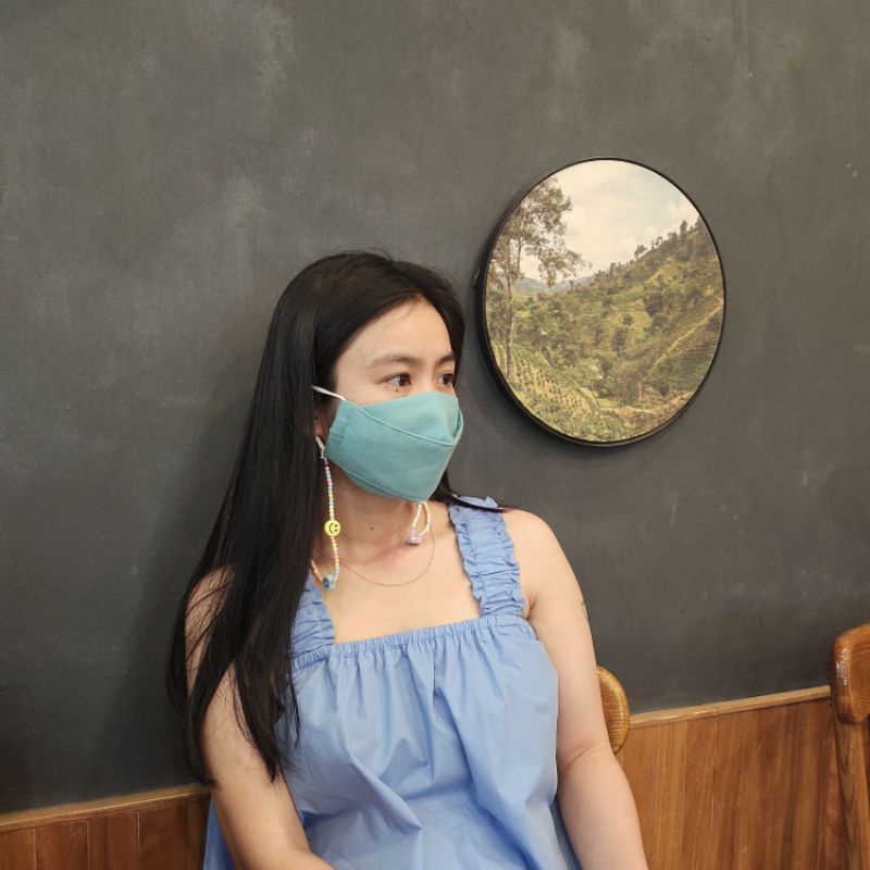 Khẩu trang vải linen lót vải xô muslin dành cho nam và nữ