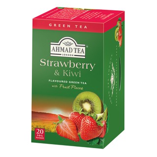 Trà "Dâu và Kiwi Anh Quốc" 40g/20 túi - Ahmad Strawberry & Kiwi Tea 40g/20bags
