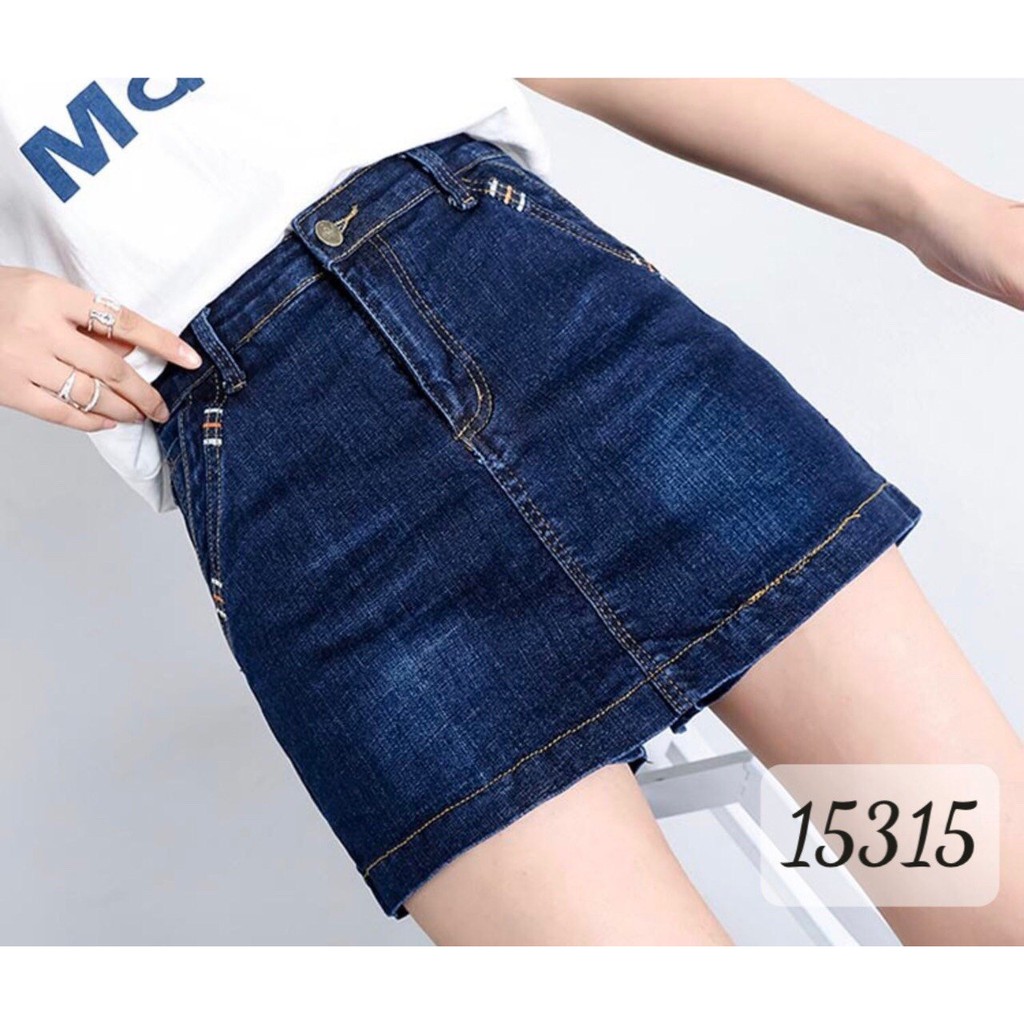 15315 Quần Váy BIG SIZE jean trơn