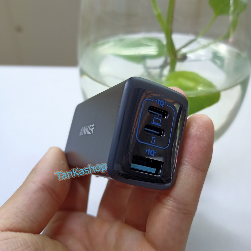 Bộ Sạc Anker 65w kèm cáp C to C 1m B2330 Sạc Nhanh Điện thoại Máy Tính Laptop
