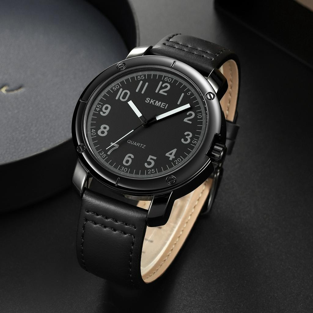 Đồng Hồ Quartz Dây Da SKMEI