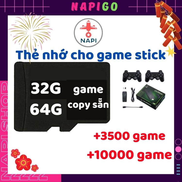 Thẻ nhớ 32G 64G cho game stick có sẵn full 3500 10000 trò chơi