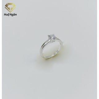 Nhẫn bạc 925  - Mặt trơn đá 5li RS104
