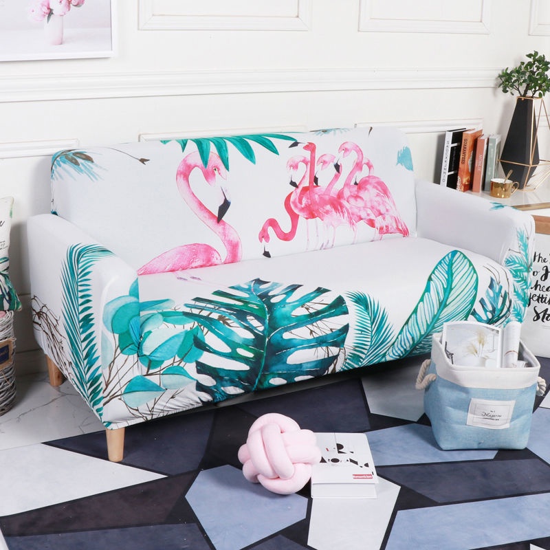 Vỏ Bọc Ghế Sofa Co Giãn Chống Bụi In Họa Tiết Hoạt Hình Thông Dụng Cho 1-4 Người