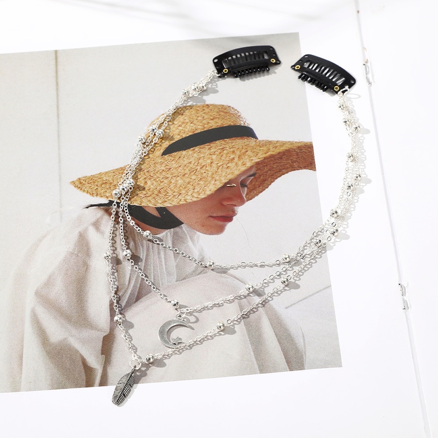 Kẹp tóc ba lớp thiết kế vỏ sò trang trí thời trang đi đám cưới dành cho nữ