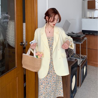 CÓ SIZE_ Áo Khoác Blazer Thu Đông Korea Basic