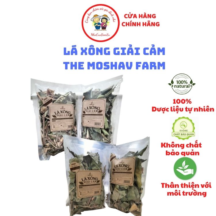 Lá Xông Giải Độc Tố Cơ Thể Hỗ Trợ Ngừa Viêm Xoang Viêm Mũi Dị Ứng Khử Khuẩn Không Khí The Moshav Farm Set 4 Gói