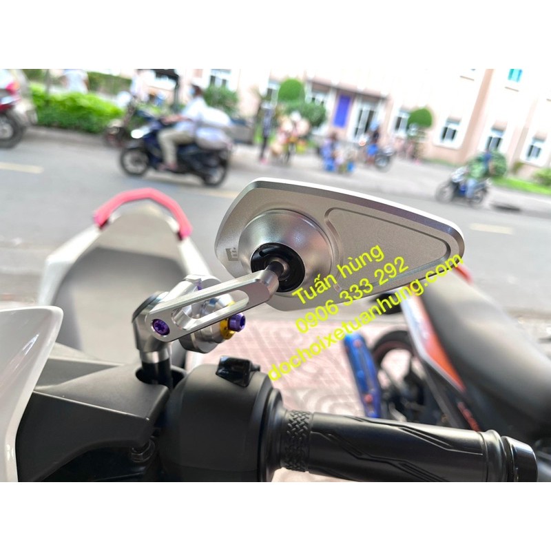 Kính chiếu hậu moto gadget v2  full titan gắn xe máy hàng cao cấp - gương kiểu xe máy - gương titan xe máy