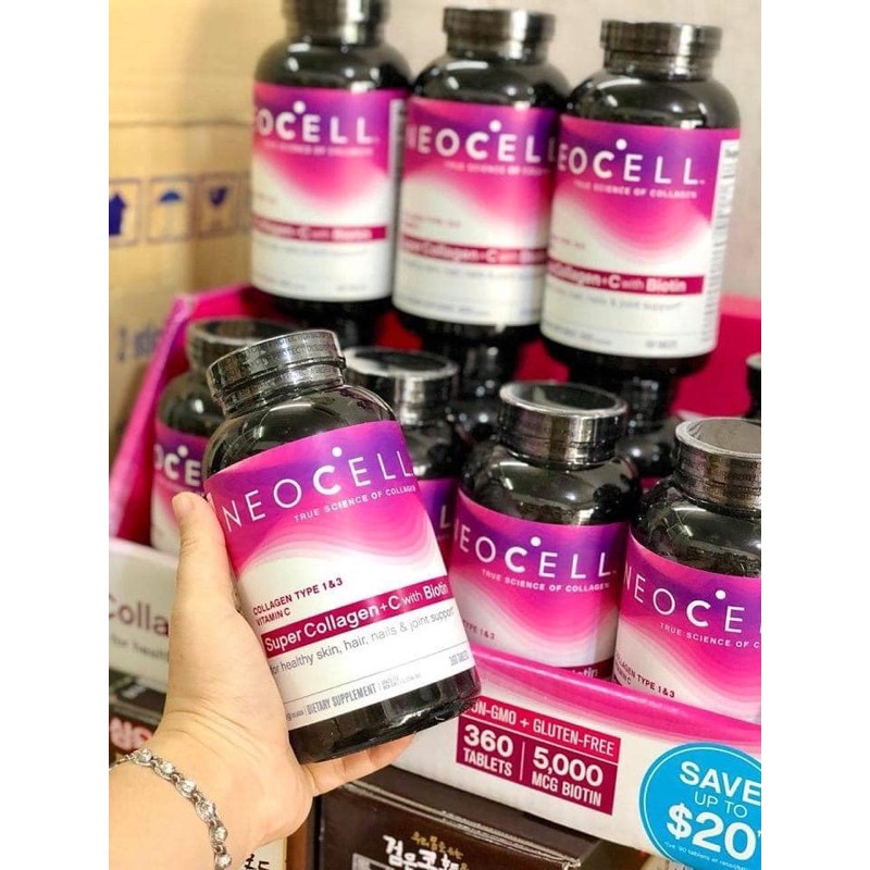 Viên uống Neocell Super Collagen + C360