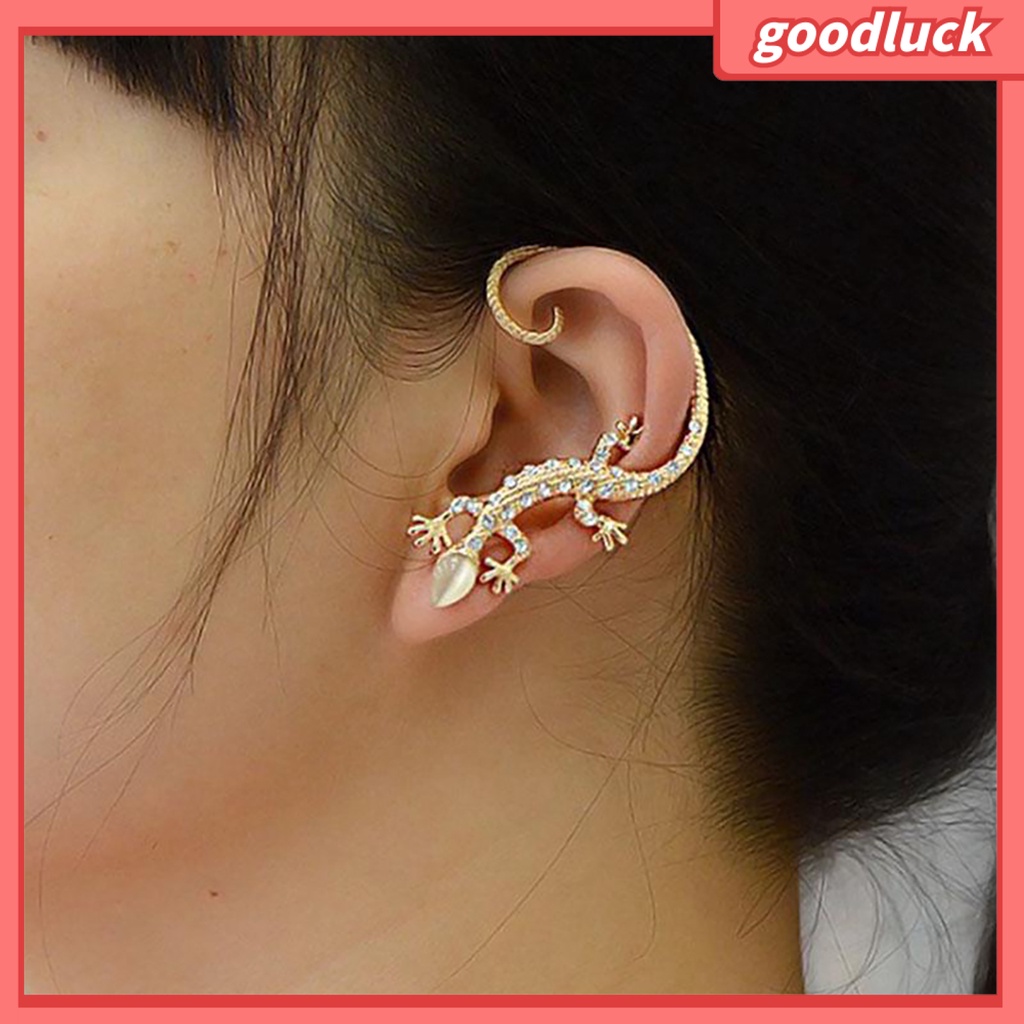 1 Khuyên Vành Tai Hình Thằn Lằn Đính Đá Cho Nữ