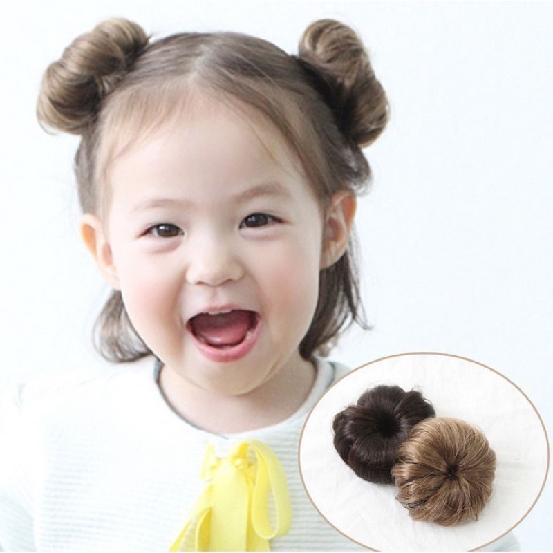 Búi tóc giả trẻ em dễ thương kute