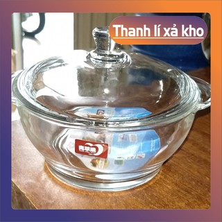 (thanh lý xả kho sỉ) ÂU THỦY TINH CÓ NẮP ĐẬY XINH XẮN