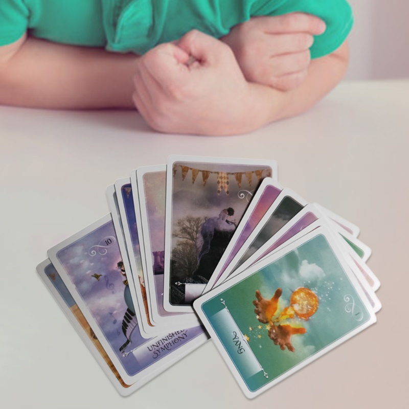 Bộ 52 lá bài tarot Wisdom of the Oracle Divination phiên bản chữ tiếng Anh vui nhộn cho cả gia đình