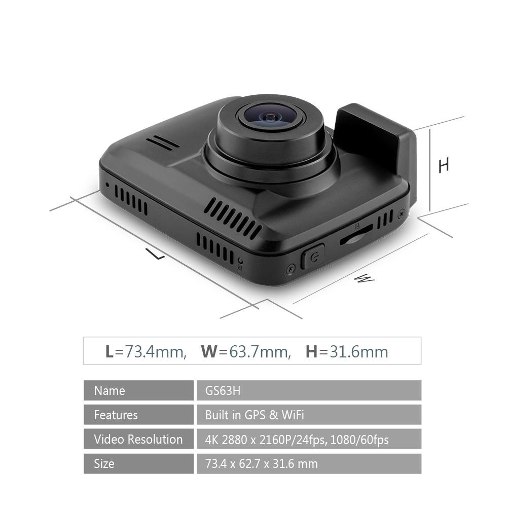 camera hành trình 4K, WIFI, GPS. AZDOME GS63H, TẶNG KÈM THẺ NHỚ 16GB