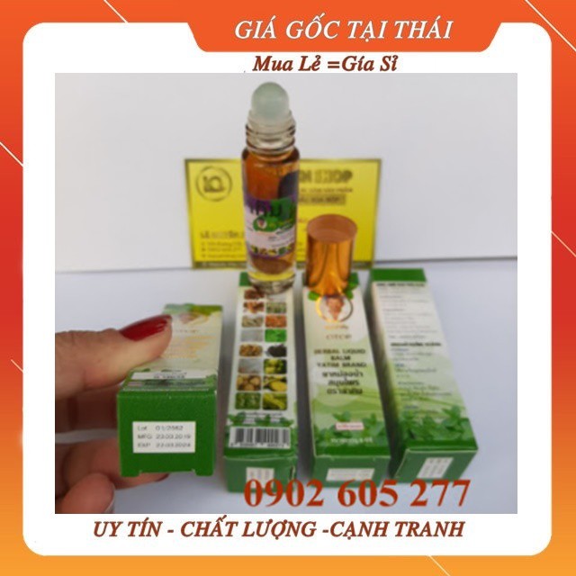 [Combo]6 Chai Dầu lăn thảo dược Otop 16 vị Thái Lan 8ml