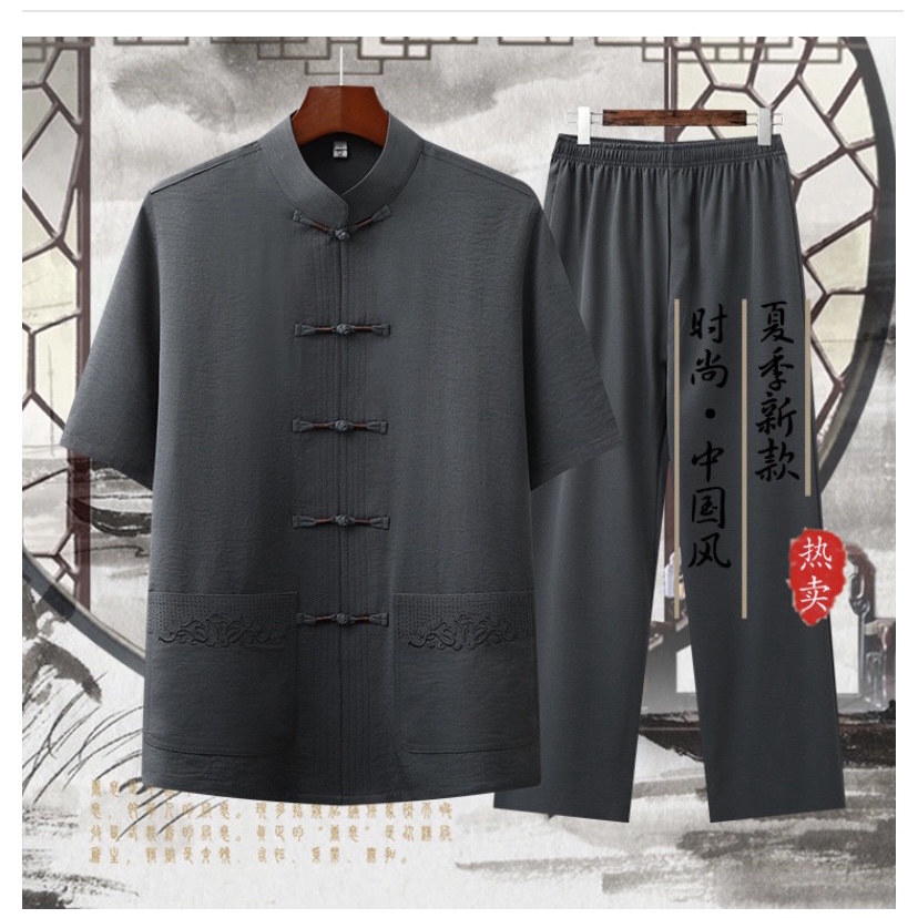 Bộ quần áo trung niên cho ông, cho bố / Bộ đồ trung niên nam giới