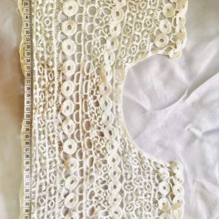 Lá cổ cotton màu kem trắng 7k/ cái
