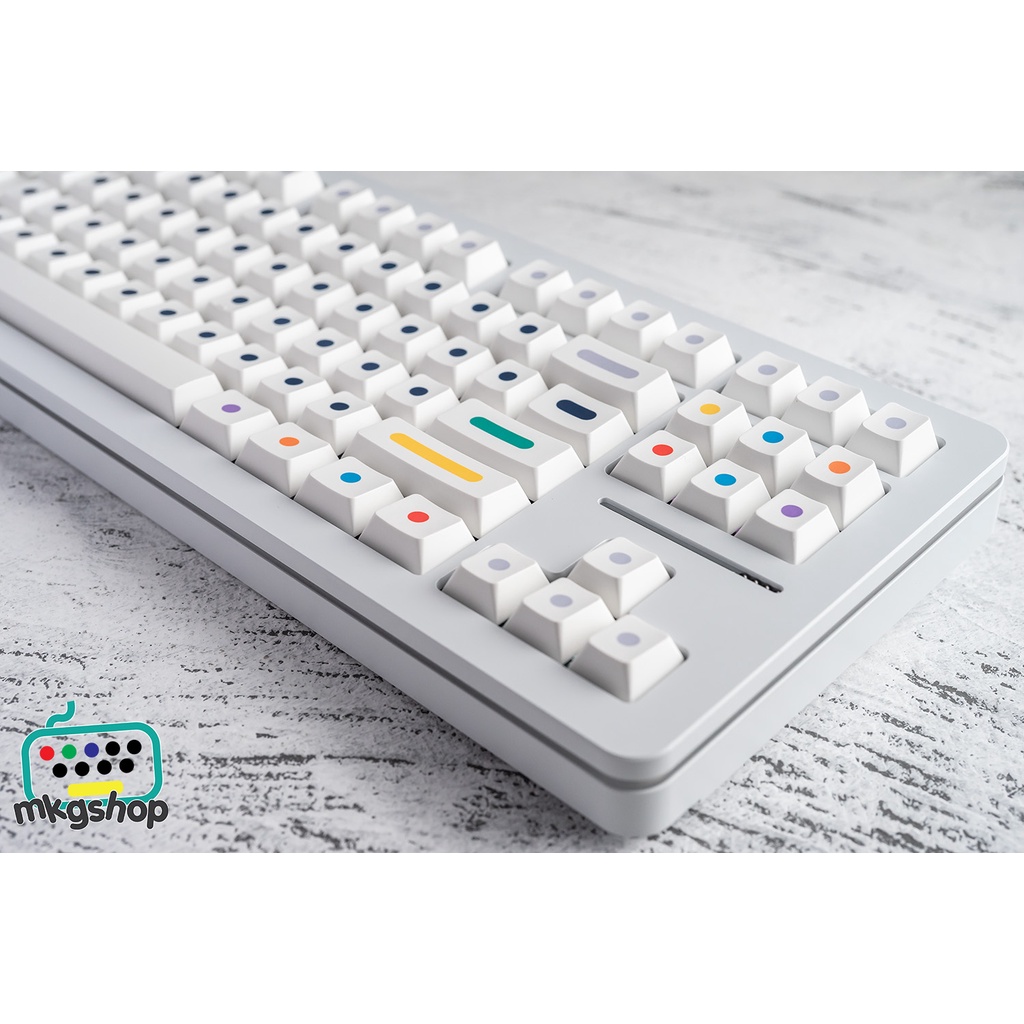 Keycap D.O.T không chữ, nhựa PBT in nhiệt, 120 nút bàn phím cơ cherry profile