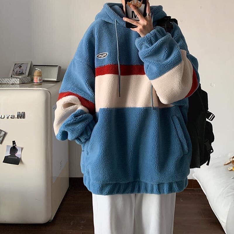 -RẺ VÔ ĐỊCH- ÁO HOODIE LÔNG CỪU NAM NỮ SIÊU CUTE