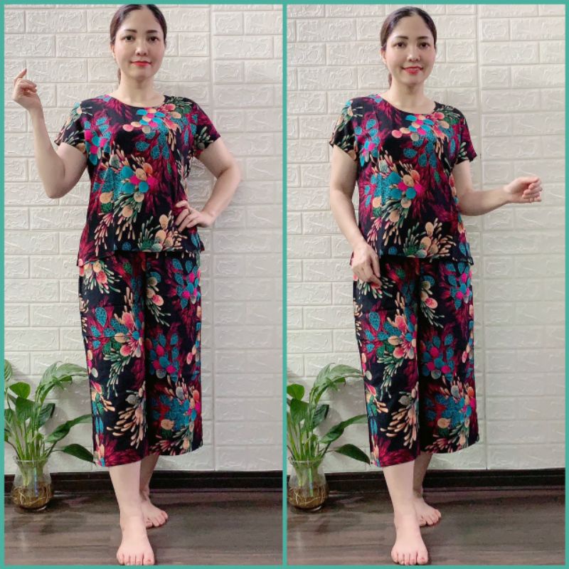 [ Vải Lanh KHÔNG Co Rút ] Đồ Bộ Trung Niên Bộ lanh Gia Huy Hàng Bigsize từ 64-75kg