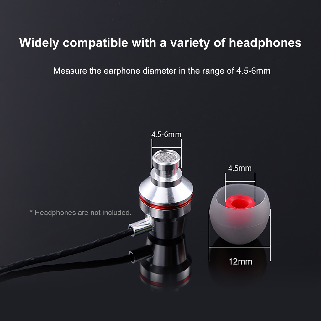 Set 5 Cặp Nút Silicone Chống Ồn Cho Tai Nghe Nhét Tai | BigBuy360 - bigbuy360.vn