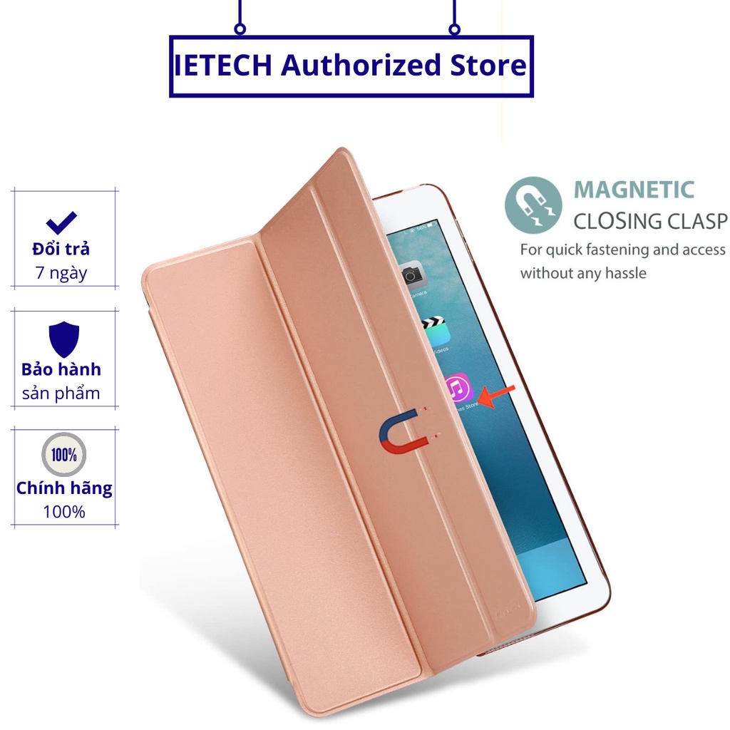 Bao da silicone cho iPad Air 1/ Air 2 tự động tắt mở PKCB