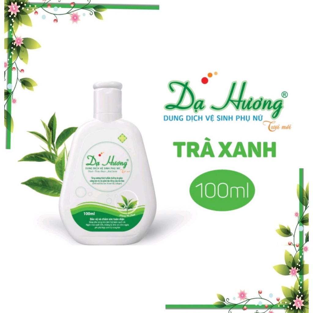 Dạ Hương Dung Dịch Vệ Sinh Phụ Nữ, Ddvs 100ml, Nước Rửa phụ khoa, Vùng Kín Lô Hội, Cúc La Mã - Xoai auth