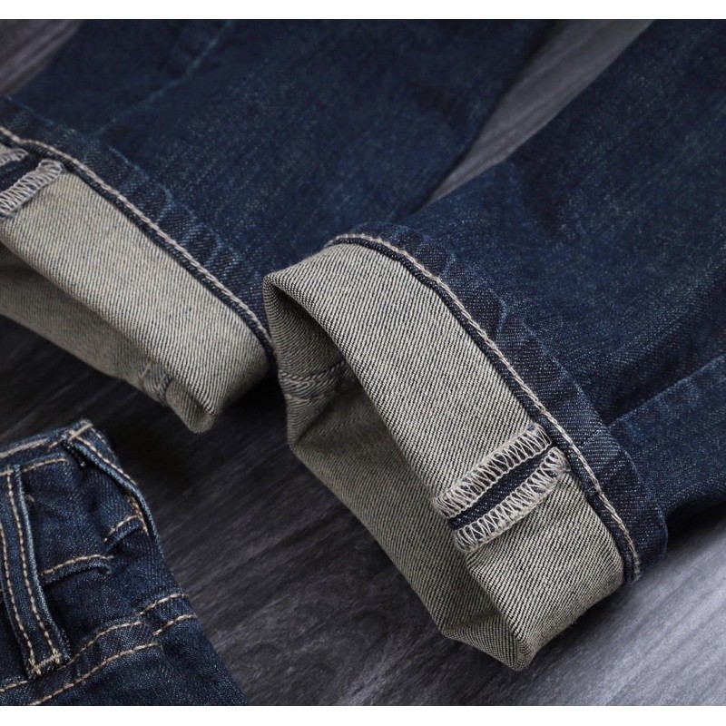 Quần jean nam ⚡ 𝗛𝗮̀𝗻𝗴 𝗰𝗮𝗼 𝗰𝗮̂́𝗽 ⚡ Quần bò đẹp ống đứng, chất co giãn thoải mái, màu xanh đá, trẻ trung, năng đ | BigBuy360 - bigbuy360.vn