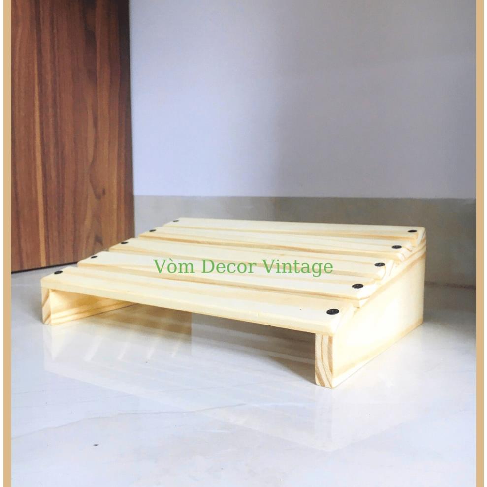 [NEW] Ghế gỗ kê chân văn phòng - bàn học - bàn làm việc được làm từ gỗ thông tự nhiên mang đến sự thoải mái