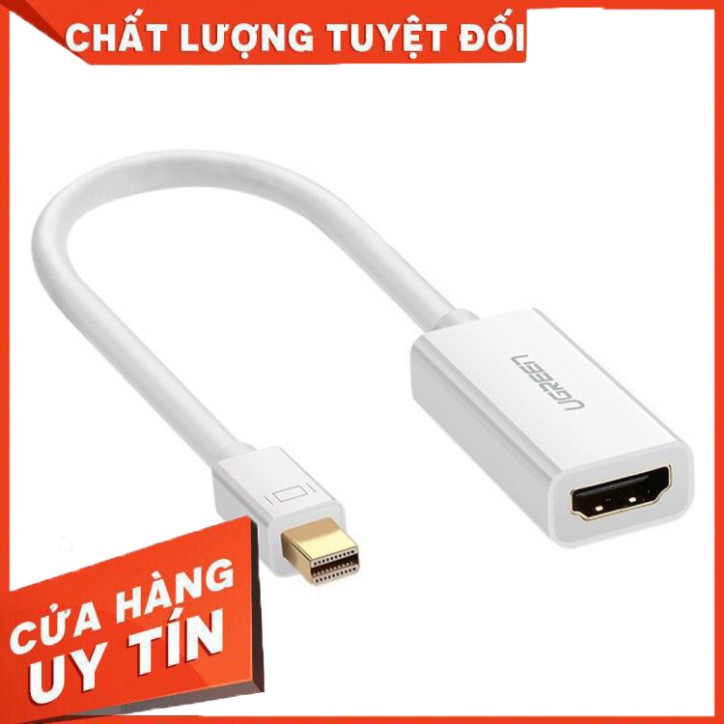 Cổng chuyển đổi MINI DISPLAY PORT to HDMI, hỗ trợ phân giải 1920*1080_ Cáp Mini displayport to HDMI Ugreen 10460