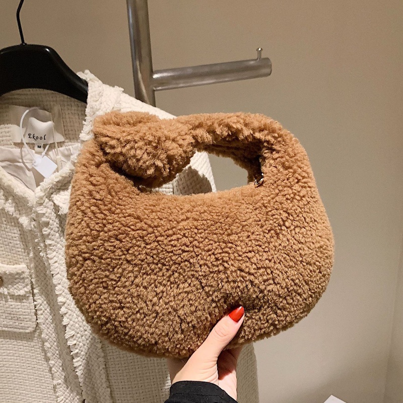 Túi Đeo Vai Phối Lông Thời Trang Mùa Đông Cho Nữ
