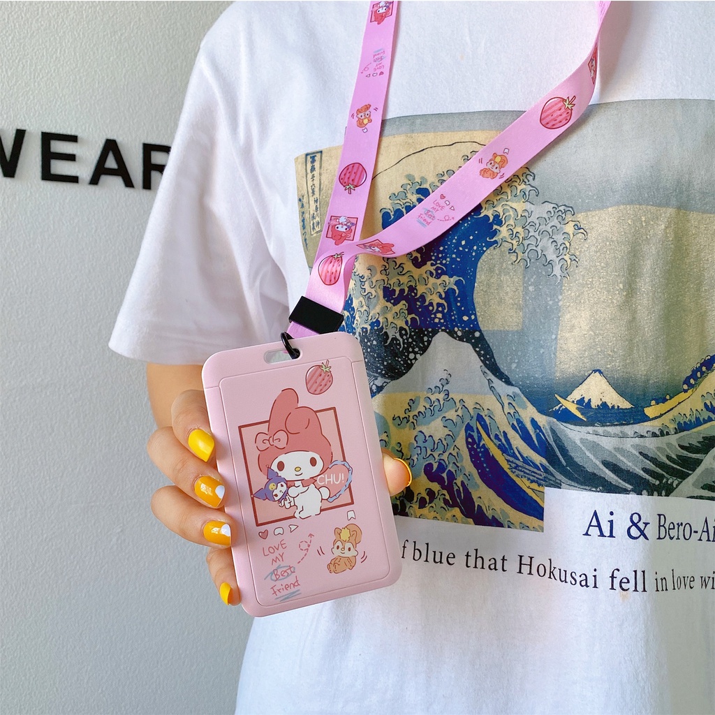 Dây Đeo Thẻ ID/Thẻ ID Họa Tiết Hoạt Hình Dễ Thương Xinh Xắn