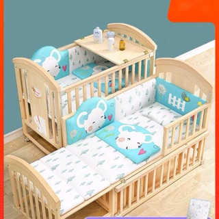 Nôi cũi thông minh 6 trong 1 ( kèm quây, màn, gối)