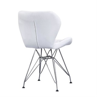 Ghế Eames cánh bướm bọc da  chân đan sắt