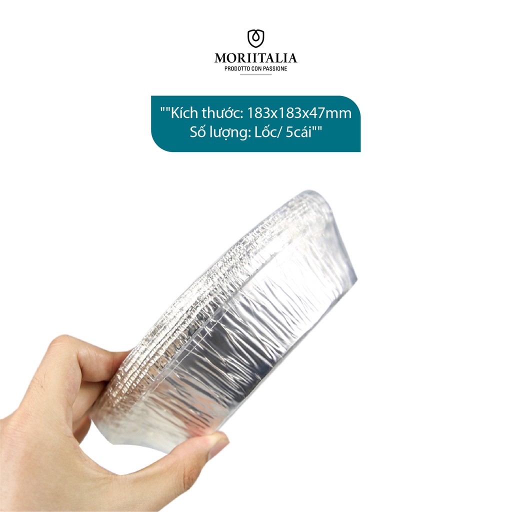 Khay nhôm Annapurna tiện dụng có nắp đậy Moriitalia 0003049