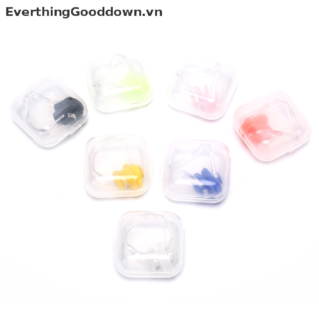 Hộp Kẹp Mũi Bằng Silicon Mềm Thoải Mái Cho Người Lớn Và Trẻ Em