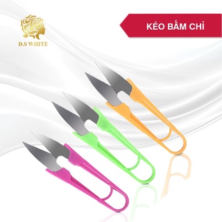 Kéo Bấm Chỉ - Kéo Cắt Chỉ Cán Nhựa Chữ U 3 Màu