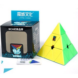 Rubik MoYu Tam Giác Pyraminx Stickerless - Không VIền Cao cấp, Xoay trơn, Cực Mượt