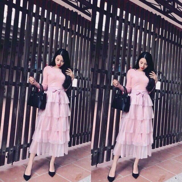 {SP CHẤT LƯỢNG}_ CHÂN VÁY TẦNG MAXI_CHÂN VÁY TẦNG DÀI VẢI TƠ MỀM MẠI -GIAO ĐÚNG MẪU | BigBuy360 - bigbuy360.vn