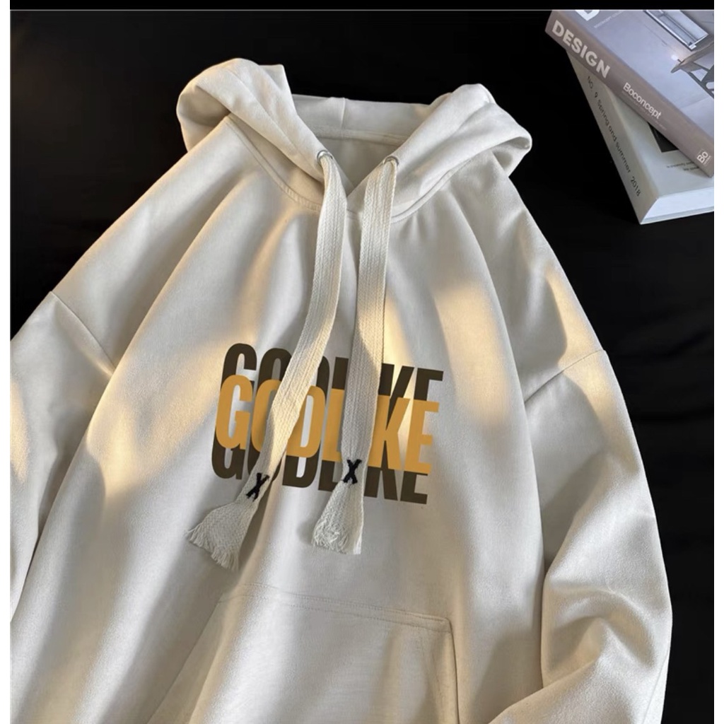 Khoác Nỉ Good Dáng Rộng Nam Nữ Dây Bản To Mũ Rộng Oversize Unisex Hàn Quốc