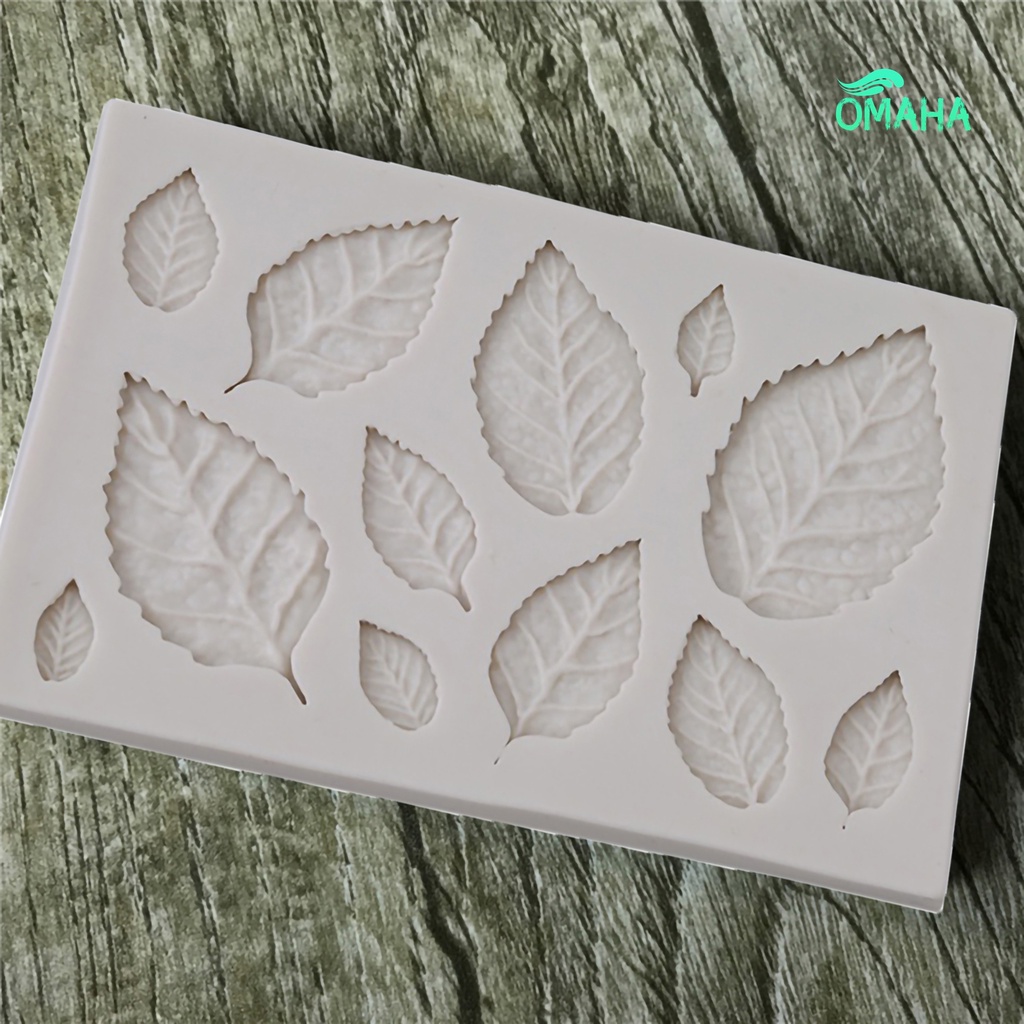 Khuôn Silicone Làm Bánh Hình Chiếc Lá Cách Nhiệt Tiện Dụng DIY