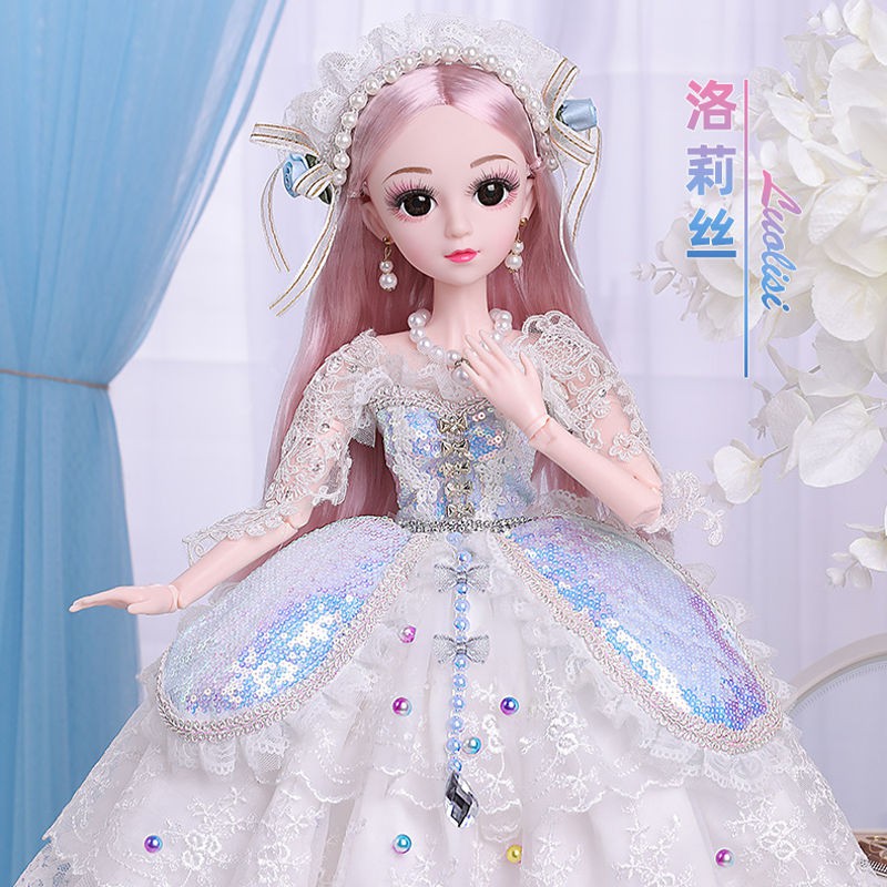 Barbie set hộp quà lớn cô gái đồ chơi sang trọng giày 60 cm quần áo bán buôn pha lê công chúa