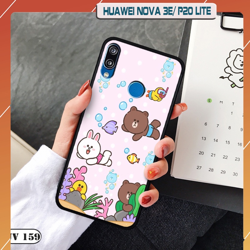 Ốp lưng nhám cho điện thoại HUAWEI Nova 3E / P20 Lite