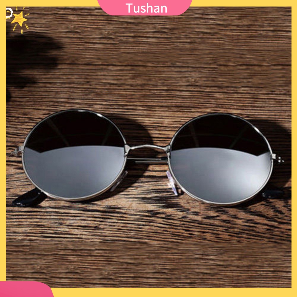 Kính Mát Gọng Tròn Chống Tia Uv Thời Trang Cho Nam Nữ