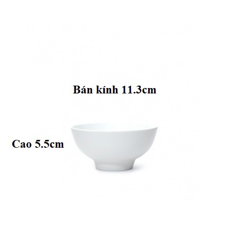 Chén Cơm CO 11A Horeca Giả Sứ 11.3 x 5.5 cm  Nhựa Melamine Cao Cấp Fataco Việt Nam