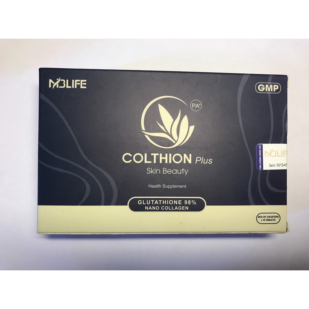 Colthion Plus Viên Uống Trắng Da thế hệ mới giúp da trắng mịn