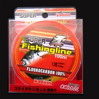 Cuộn Dây Câu Cá Chất Liệu Fluorocarbon 100% 100m